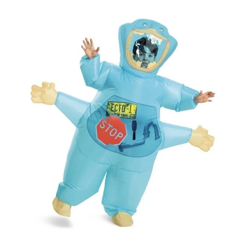 Inflatable Halloween Costume Ghostbusters Afterlife Muncher Monster Youth 7+ Fun - Picture 2 of 5